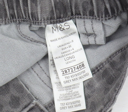 Womens UK Size 8 Marks and Spencer  Casual Grey Trousers