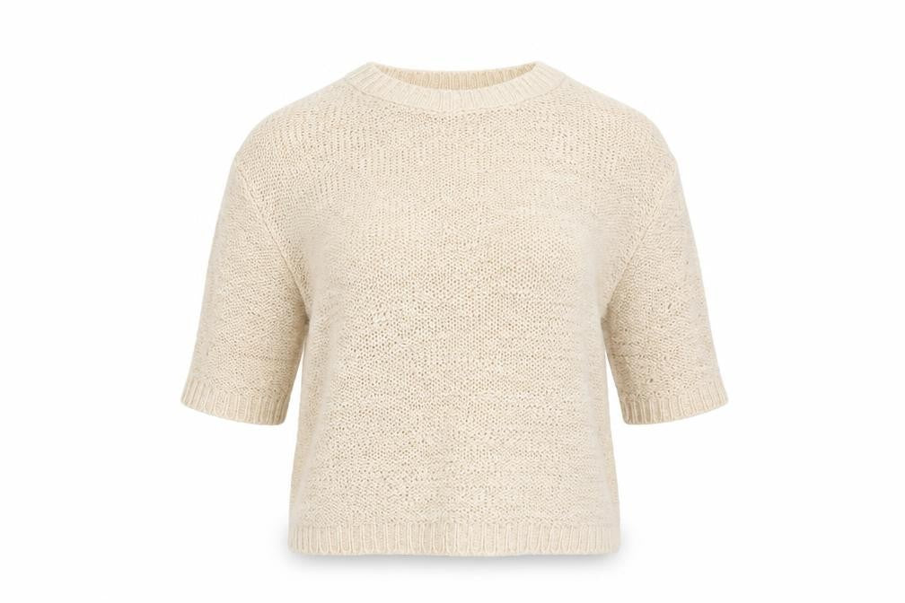 Womens UK Size XS Mango Beige Basic Blouse