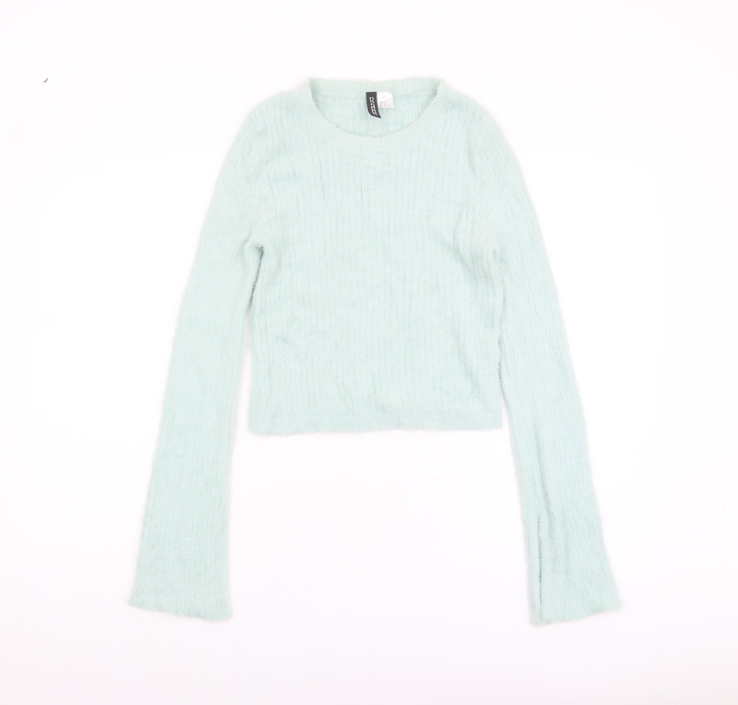 Womens UK Size 12 H&M Green Pullover Jumper