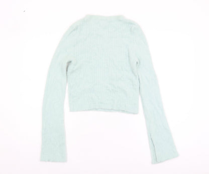 Womens UK Size 12 H&M Green Pullover Jumper