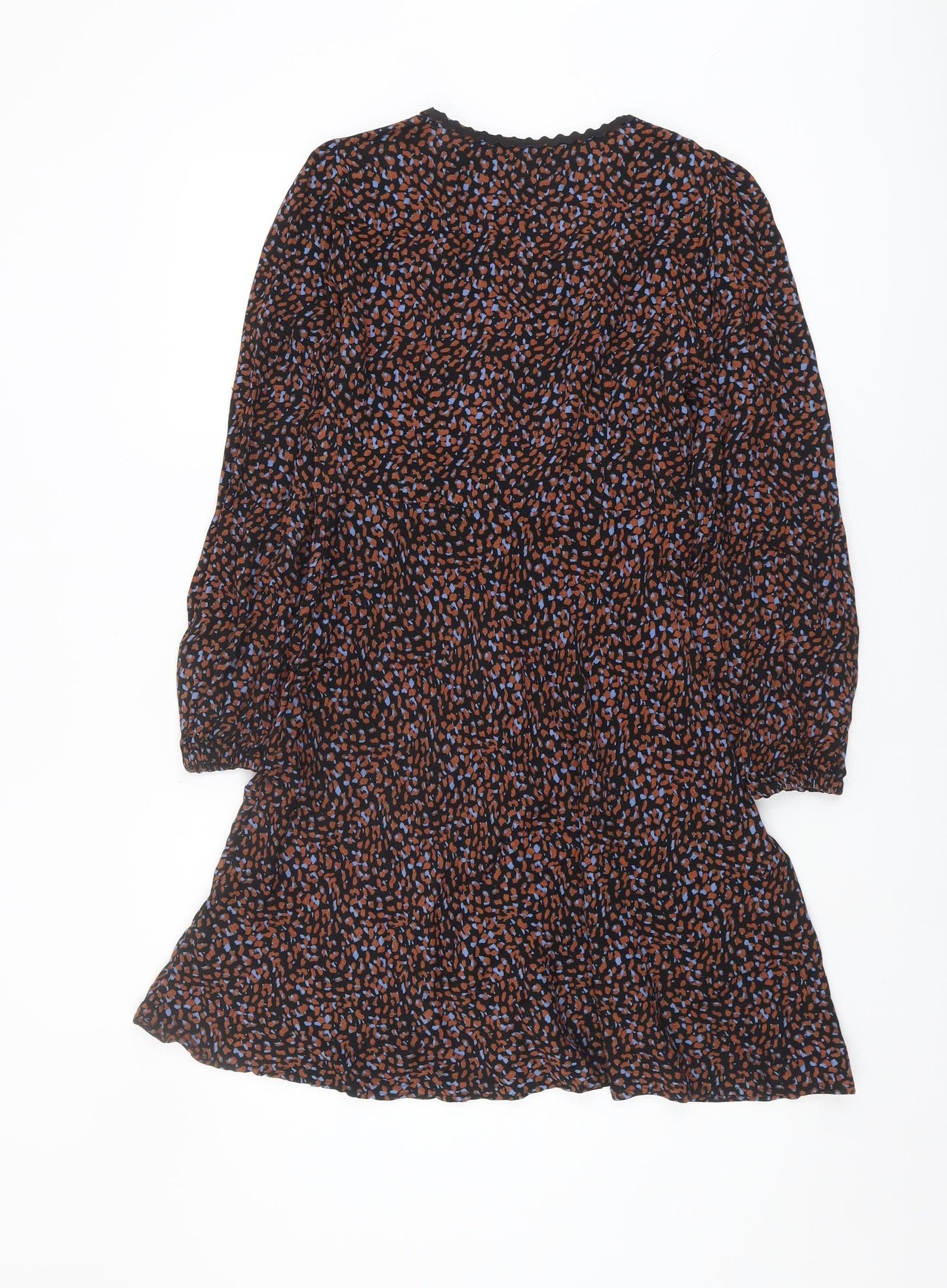 M&S Women's Multicoloured A-Line Animal Print Dress