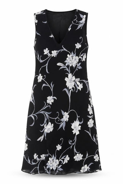 Dorothy Perkins Women's Black Floral Dress Size 10