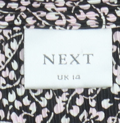Womens UK Size 14 NEXT Multicoloured Basic Blouse