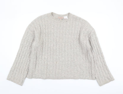 Womens UK Size S H&M Beige Jumper Jumper