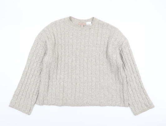 Womens UK Size S H&M Beige Jumper Jumper