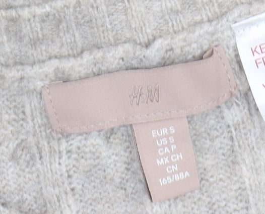 Womens UK Size S H&M Beige Jumper Jumper