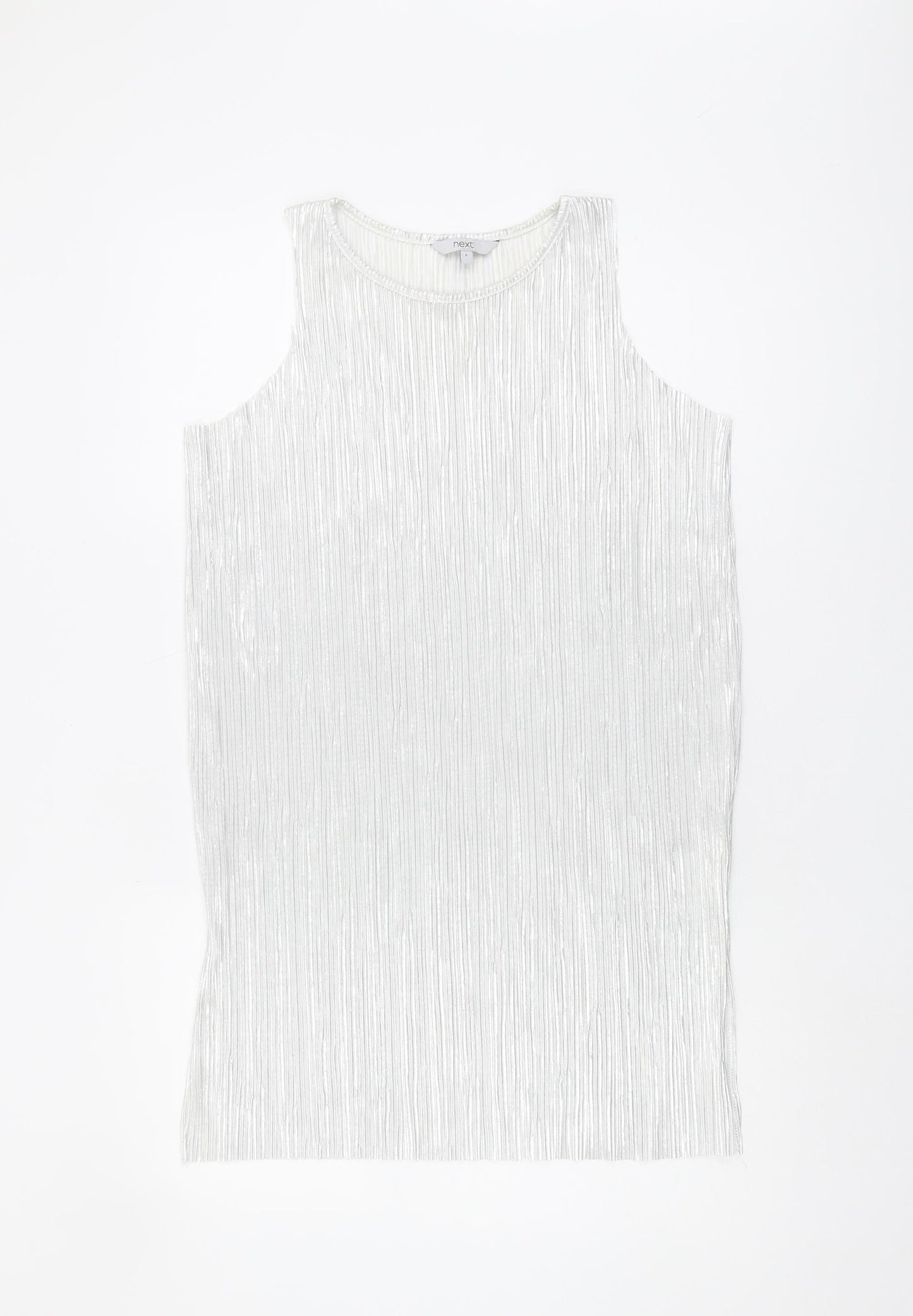 Womens UK Size 8 NEXT White Basic Tank