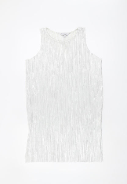 Womens UK Size 8 NEXT White Basic Tank