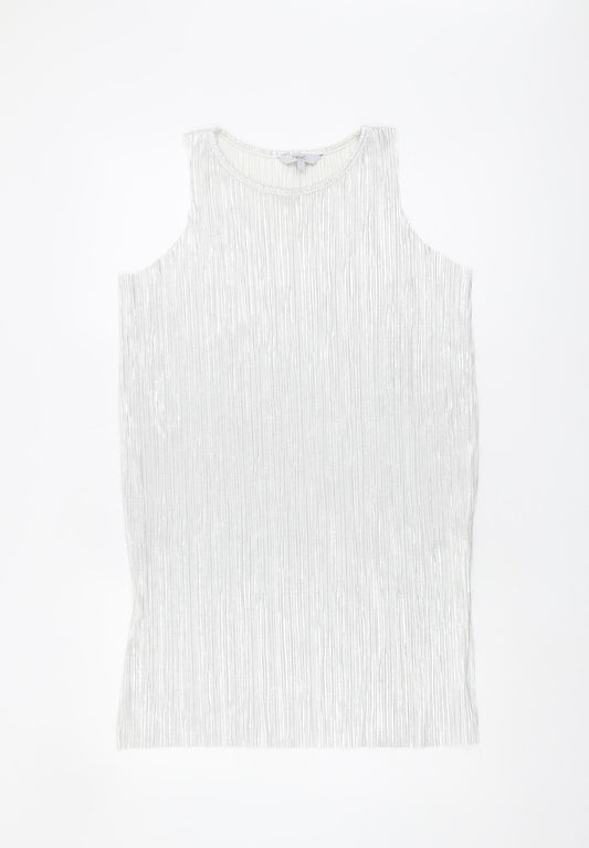 Womens UK Size 8 NEXT White Basic Tank