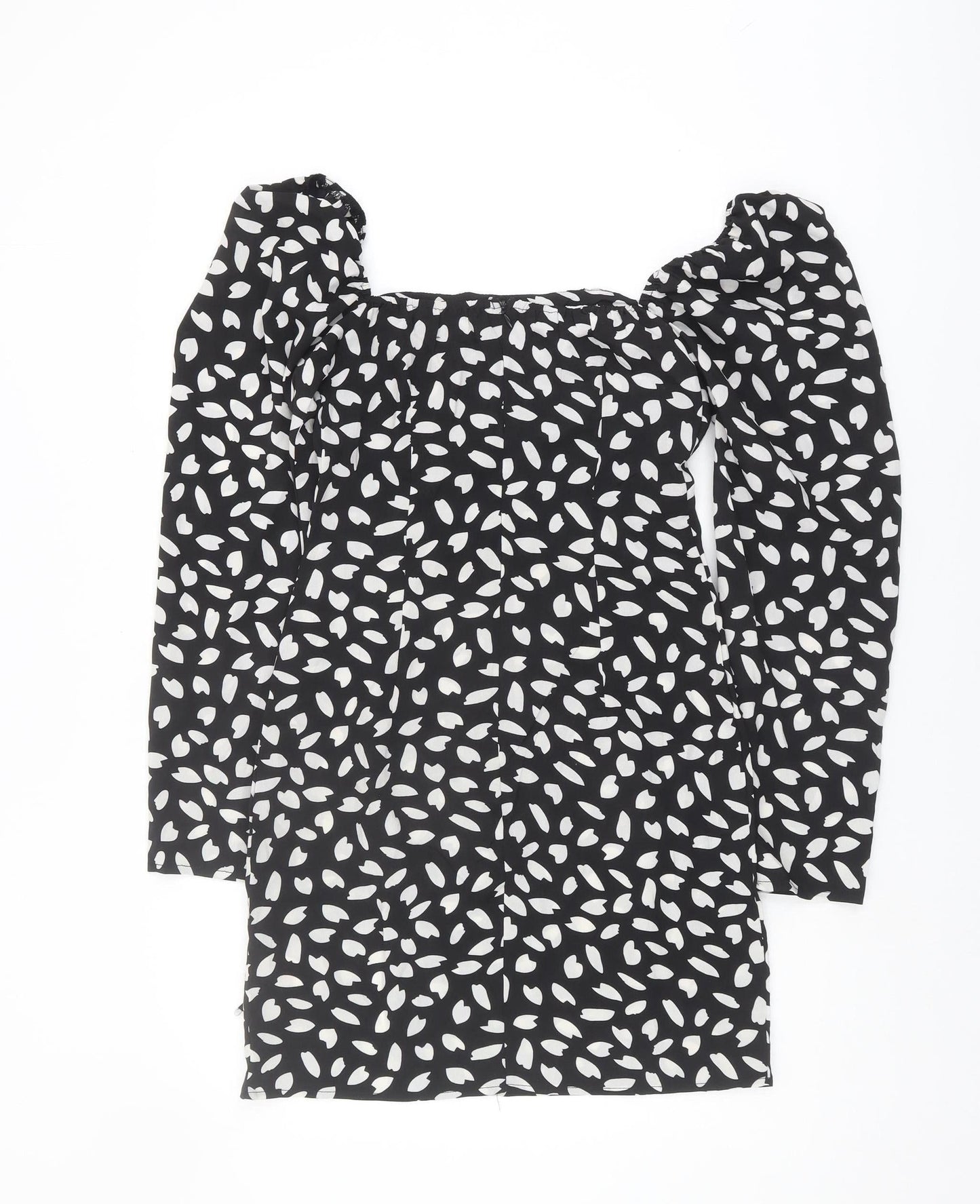 PrettyLittleThing Women's Black Off Shoulder Dress Size 8