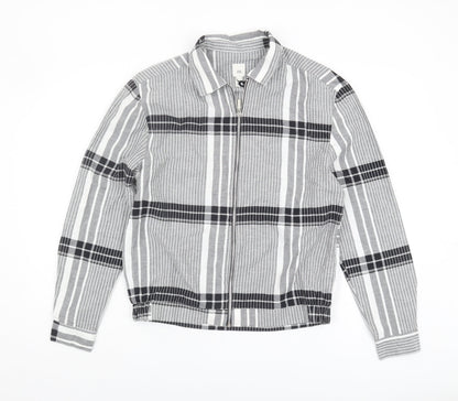 Mens UK Size S River Island Grey Basic Jacket