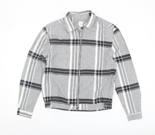Mens UK Size S River Island Grey Basic Jacket