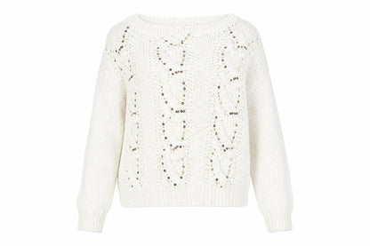 Womens UK Size 14 Marks and Spencer Ivory Pullover Jumper