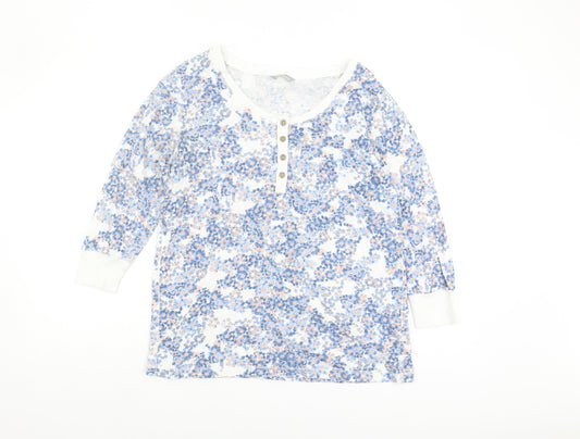 Womens UK Size 12 Marks and Spencer Multicoloured Basic Blouse