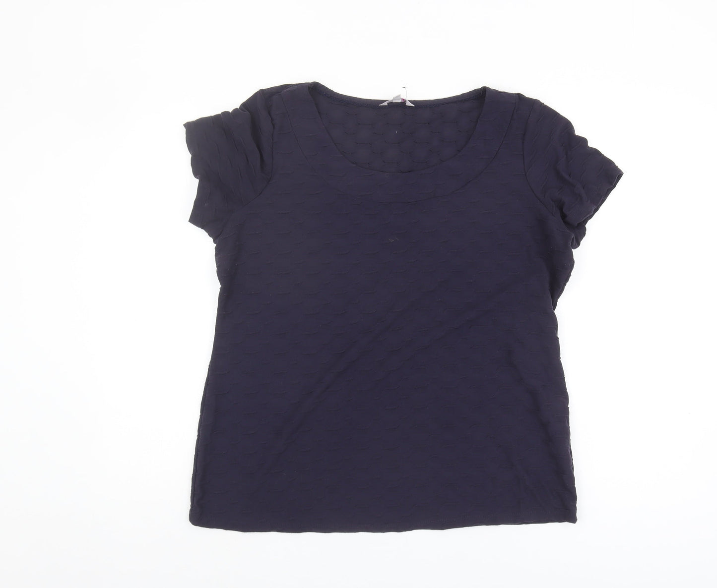 Womens UK Size 18 Per Una Blue Basic T-Shirt