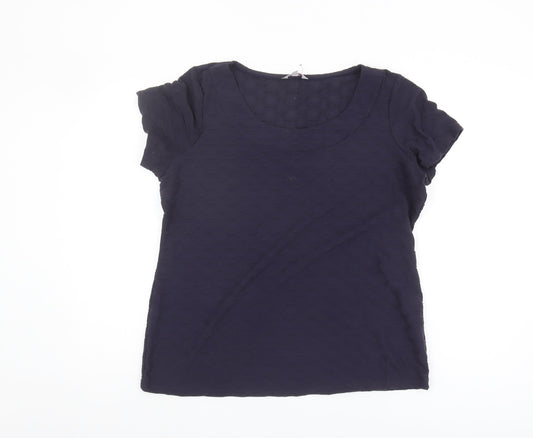 Womens UK Size 18 Per Una Blue Basic T-Shirt