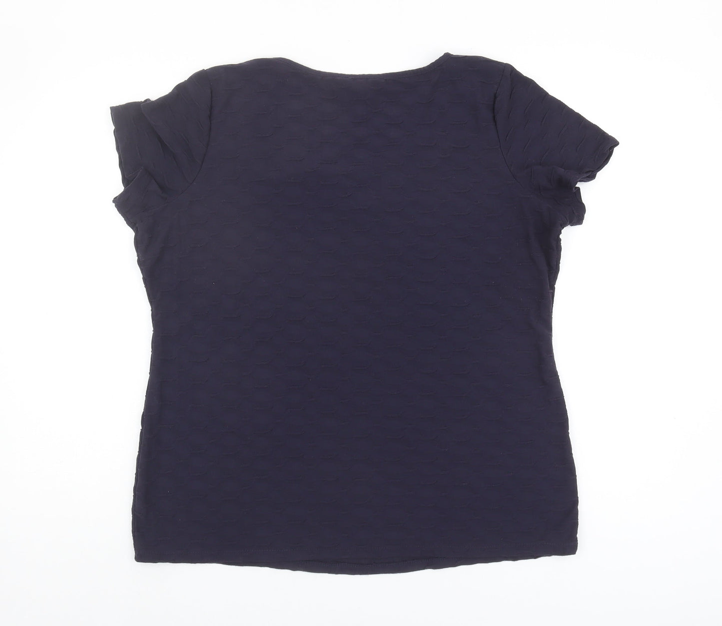 Womens UK Size 18 Per Una Blue Basic T-Shirt