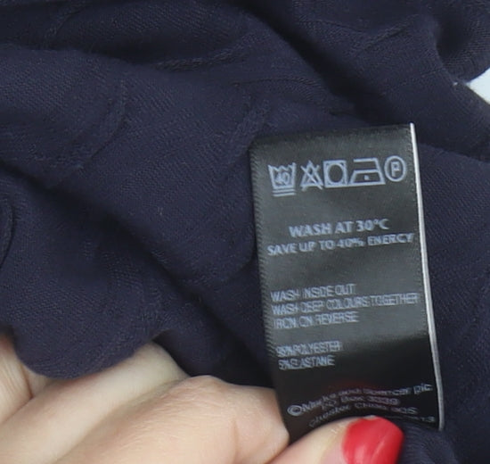 Womens UK Size 18 Per Una Blue Basic T-Shirt