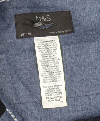 Marks and Spencer Men's Blue Trousers 36/29