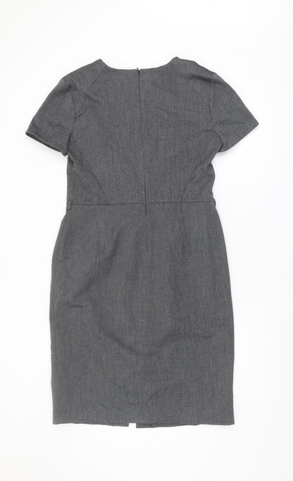 Debenhams Grey Sheath Dress - Women's Size 16