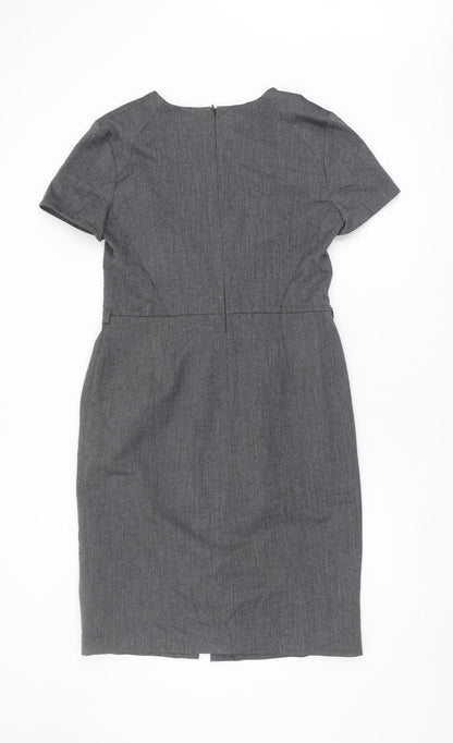 Debenhams Grey Sheath Dress - Women's Size 16
