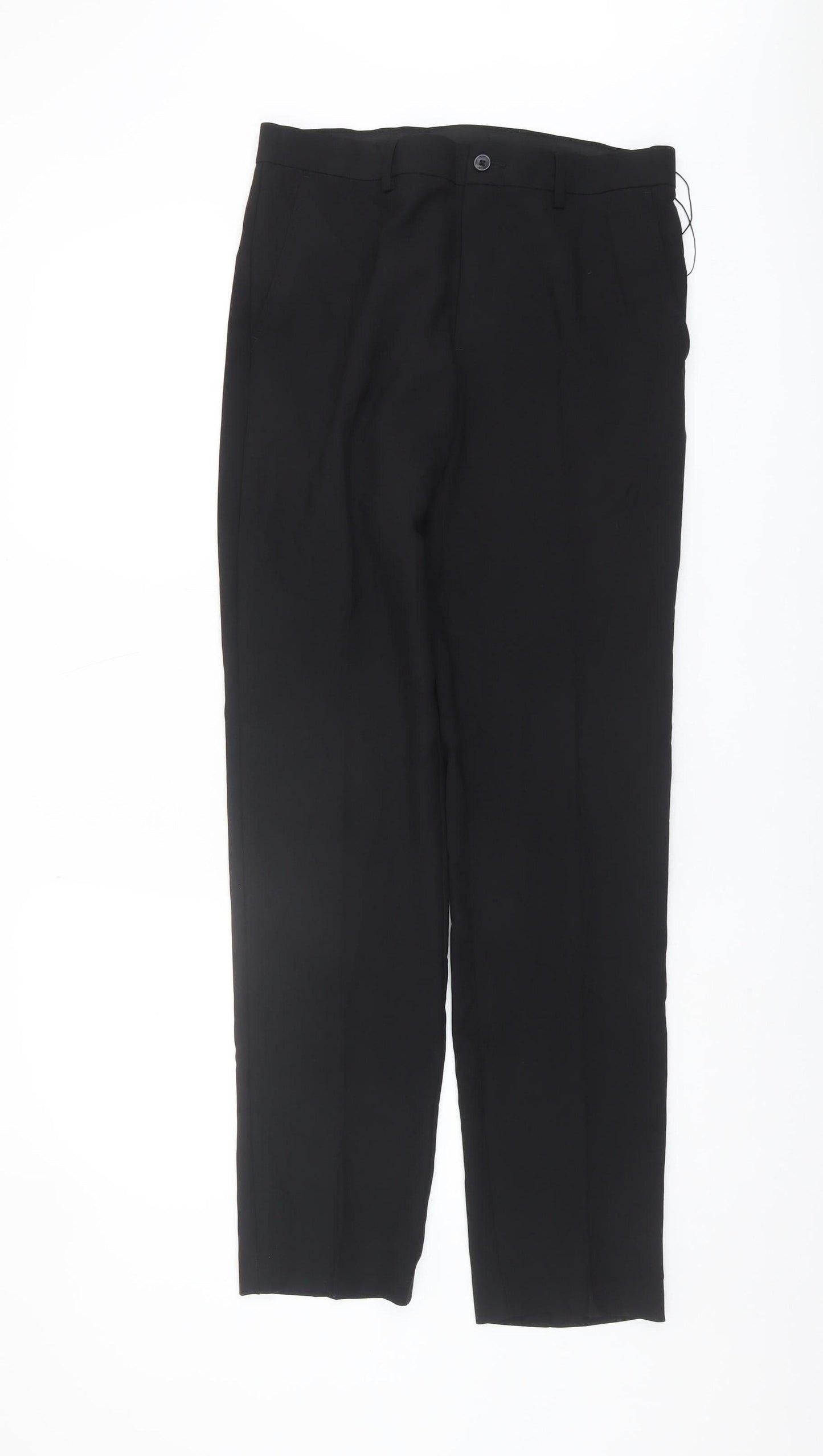 Marks and Spencer Men's Black Slim Trousers Size 30