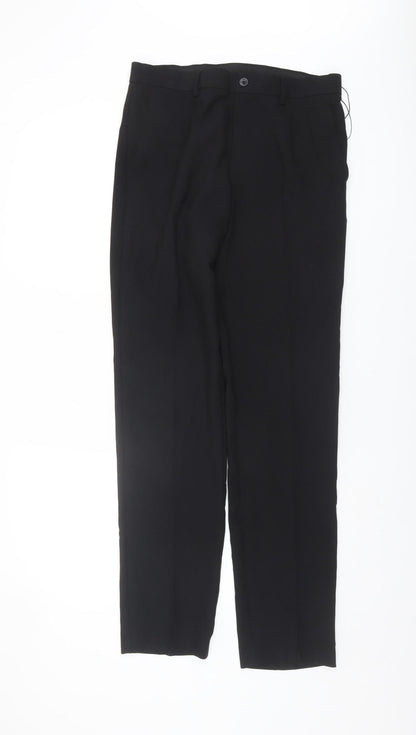 Marks and Spencer Men's Black Slim Trousers Size 30