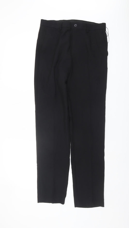 Marks and Spencer Men's Black Slim Trousers Size 30
