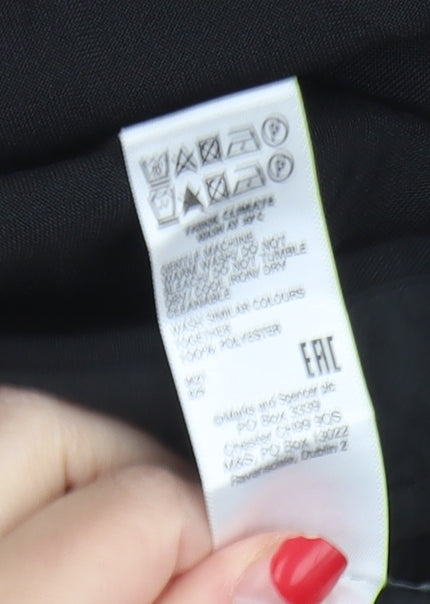 Marks and Spencer Men's Black Slim Trousers Size 30