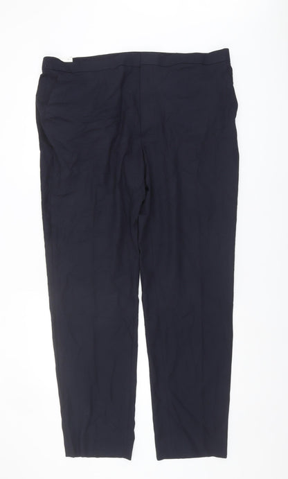 Marks and Spencer Men's Blue Trousers 42 L Classic Fit