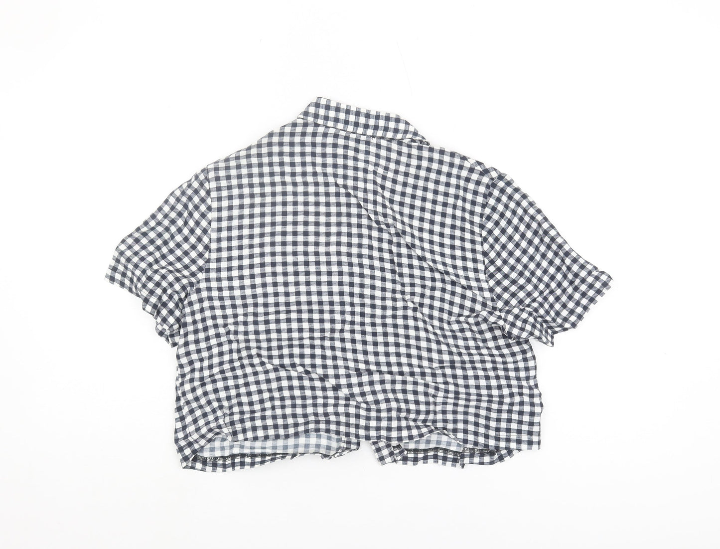 Womens UK Size 10 Topshop Multicoloured Basic Button-Up