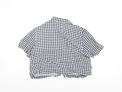 Womens UK Size 10 Topshop Multicoloured Basic Button-Up