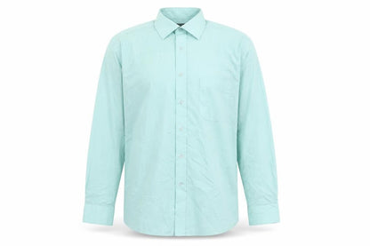 Greenwoods Men's Blue Long Sleeve Button-Up Shirt