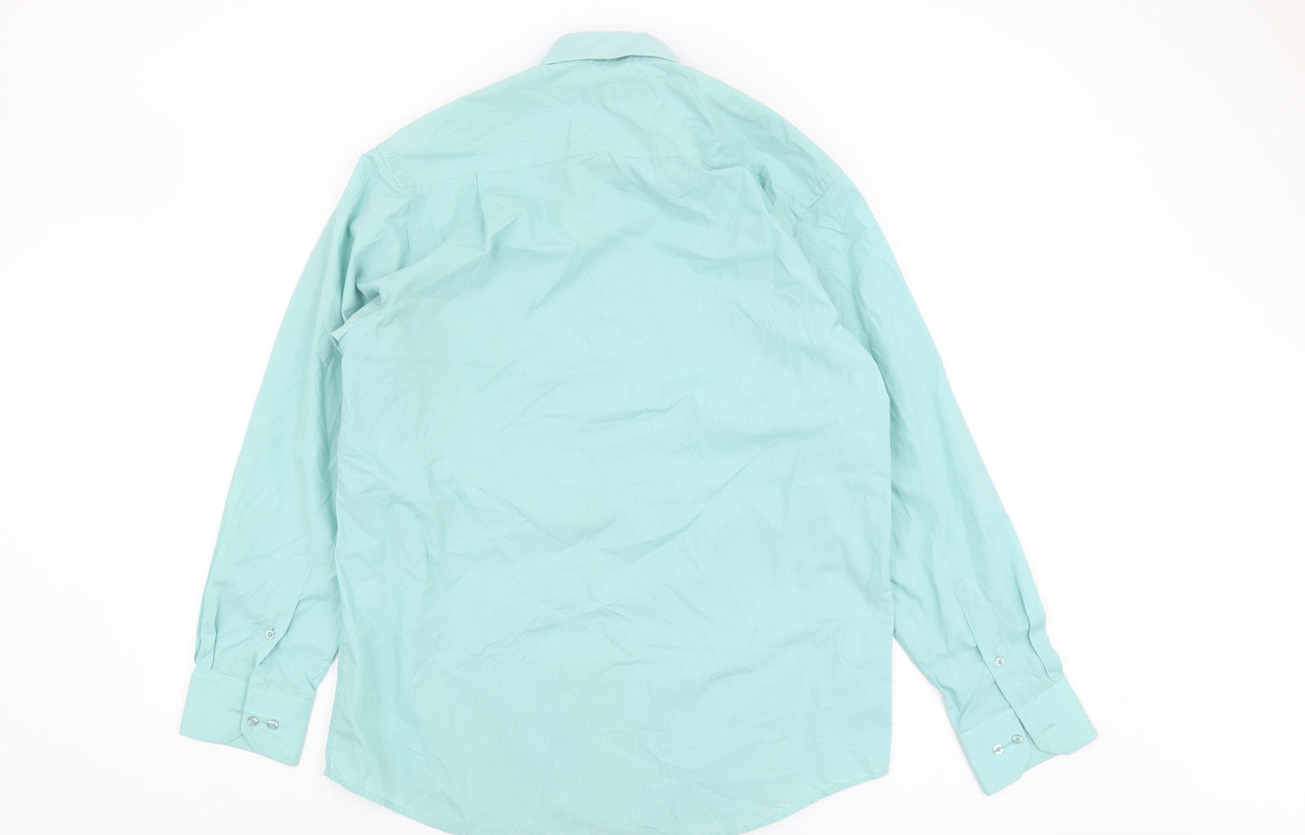 Greenwoods Men's Blue Long Sleeve Button-Up Shirt