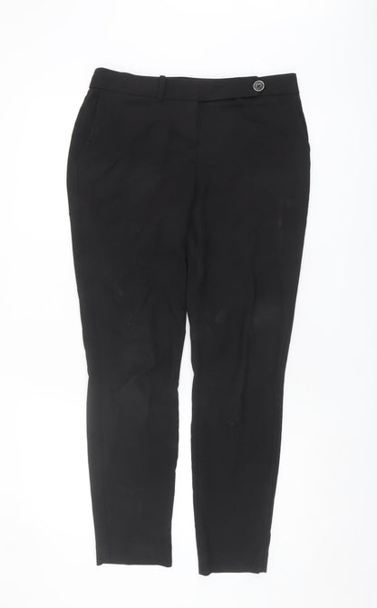 Womens UK Size 8 NEXT Regular Fit BusinessWorkwear Black Trousers