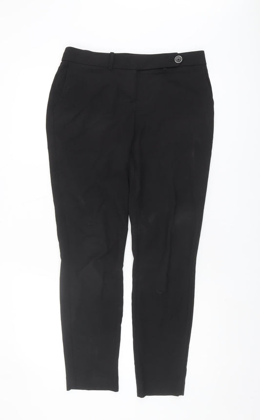 Womens UK Size 8 NEXT Regular Fit BusinessWorkwear Black Trousers