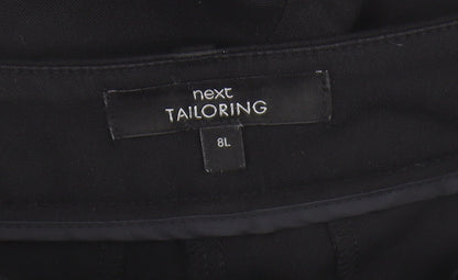 Womens UK Size 8 NEXT Regular Fit BusinessWorkwear Black Trousers