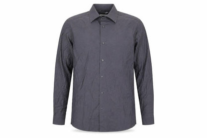 Next Men's Grey Long Sleeve Button-Up Shirt - Size 15.5
