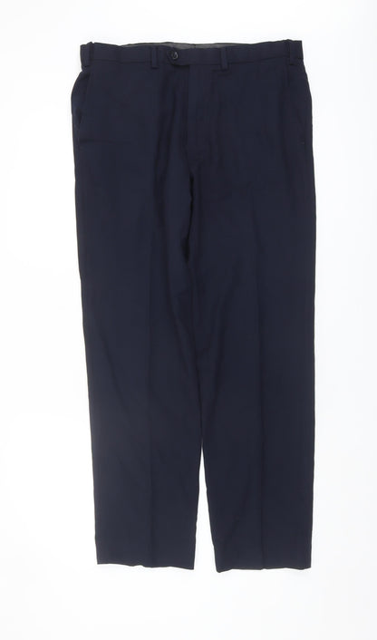 Marks and Spencer Men's Navy Dress Pants 34 Regular