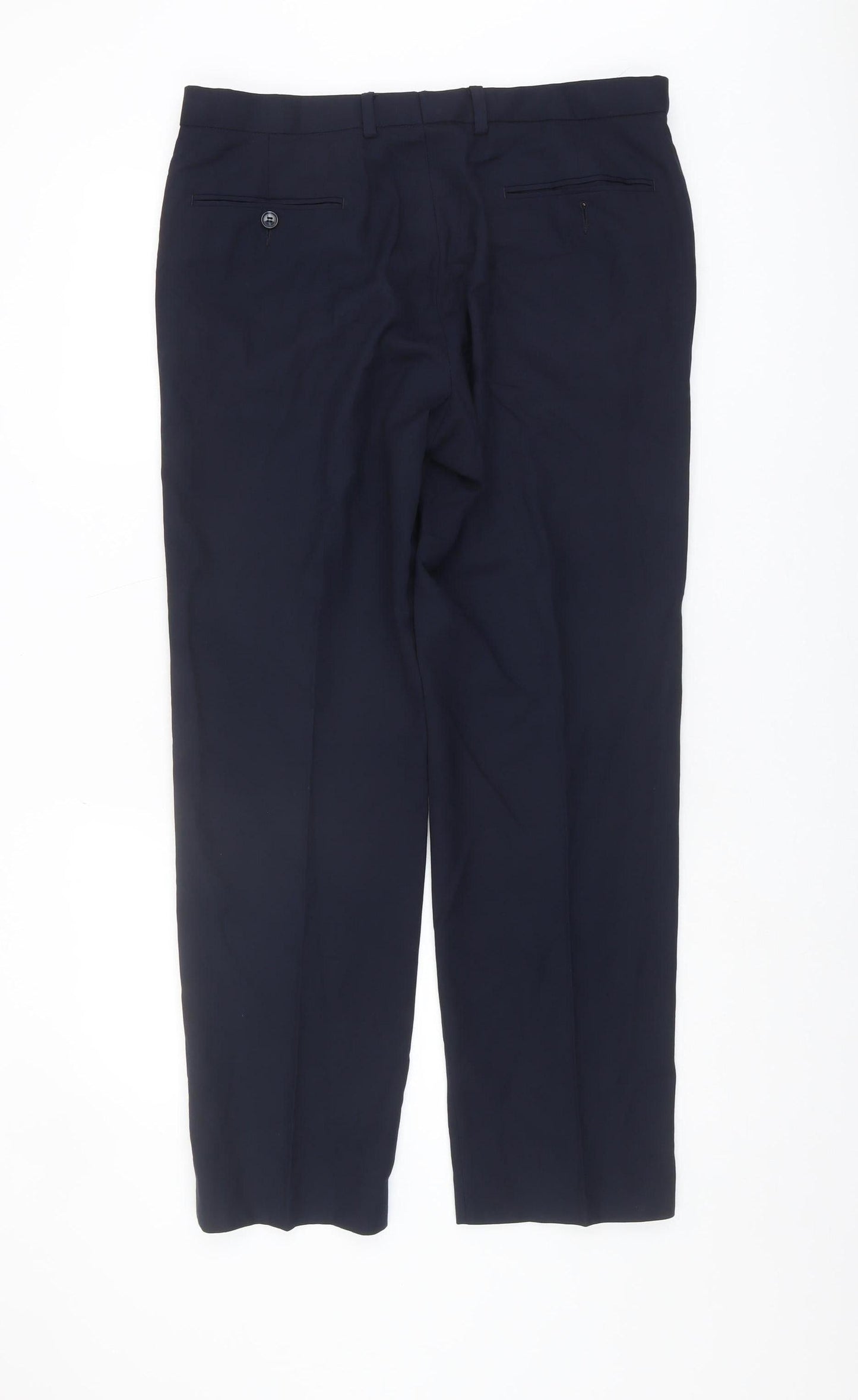 Marks and Spencer Men's Navy Dress Pants 34 Regular