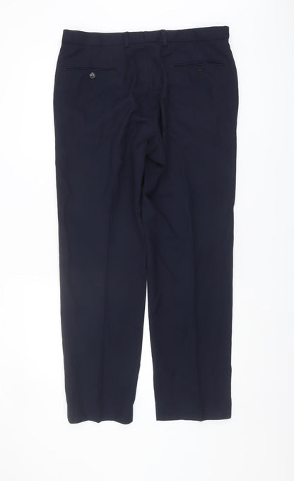 Marks and Spencer Men's Navy Dress Pants 34 Regular