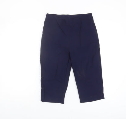 Roman Originals Women's Blue Cropped Trousers - Size 12