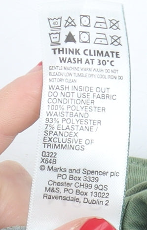 Marks and Spencer Green Jogger Trousers Size 10