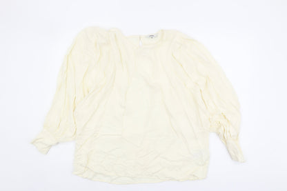 Womens UK Size 18 NEXT Ivory Basic Blouse
