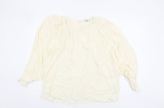 Womens UK Size 18 NEXT Ivory Basic Blouse