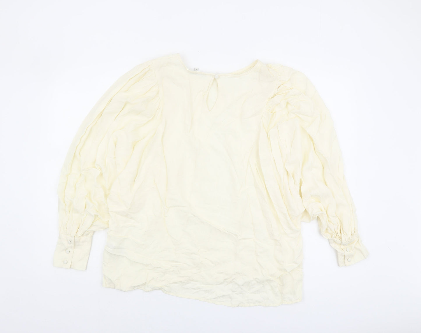 Womens UK Size 18 NEXT Ivory Basic Blouse