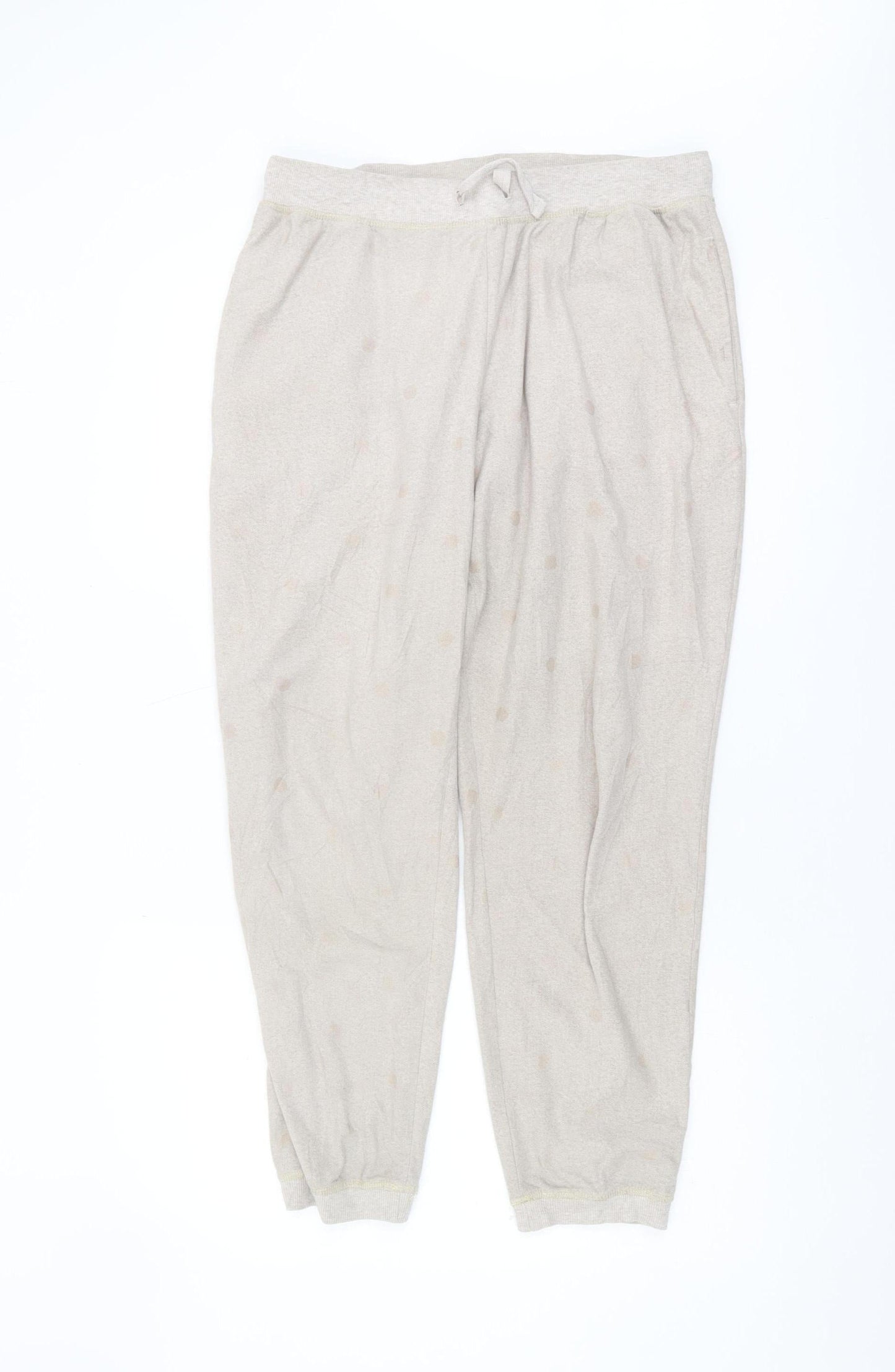 Womens UK Size M NEXT Regular Fit Jogger Beige Trousers