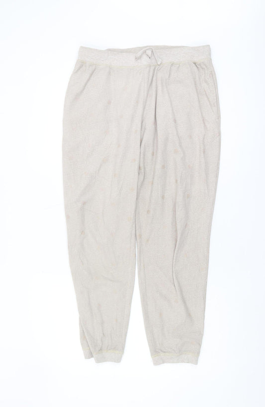 Womens UK Size M NEXT Regular Fit Jogger Beige Trousers