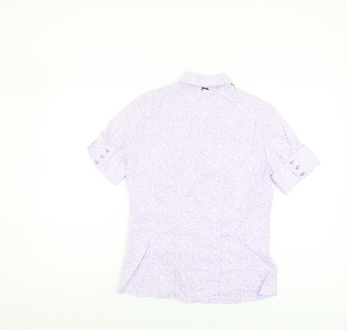 Nadine H Women's Purple Floral Blouse, Size 10