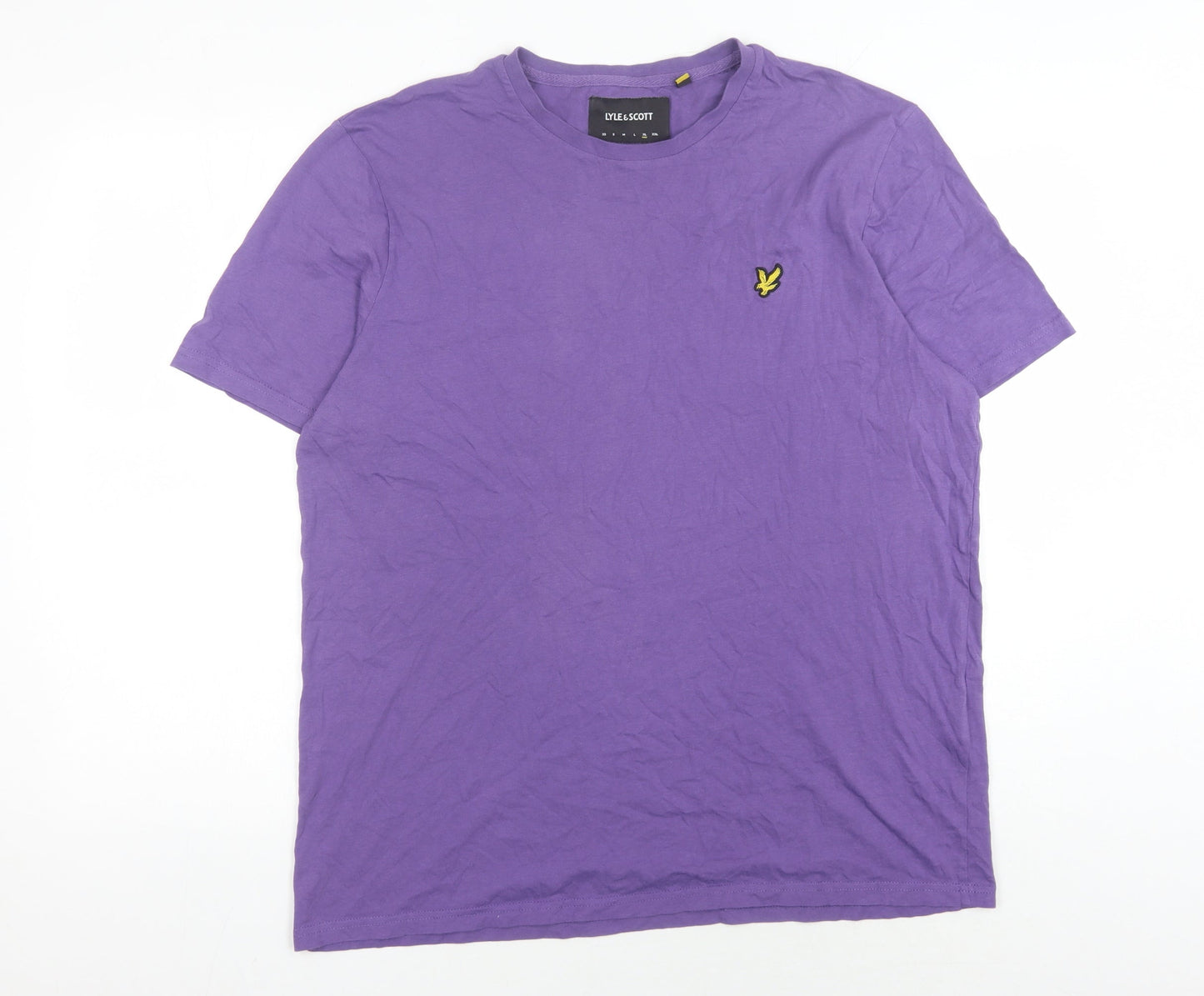 Lyle & Scott Men's Purple XL Crew Neck T-Shirt